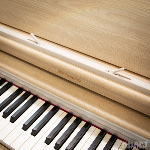 Roland RP701 Digital Piano - Light Oak - music score braces