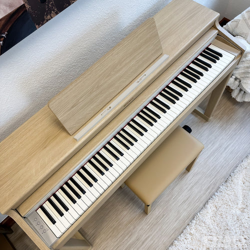 Roland RP701 Digital Piano - Light Oak - top view