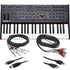 Bundle collage showing components in Sequential Take 5 Compact 5-Voice Polyphonic Synthesizer CABLE KIT bundle