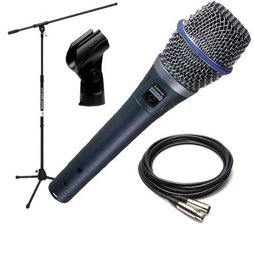 shure beta 87a condenser vocal microphone performer pak