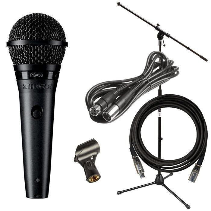 Shure PGA58 Cardioid Dynamic Vocal Microphone with XLR Cable