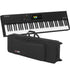 Collage showing components in Studiologic SL73 Mk2 MIDI Keyboard Controller CARRY BAG KIT