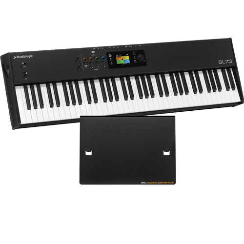 Collage showing components in Studiologic SL73 Mk2 MIDI Keyboard Controller MAGNETIC PLATE KIT