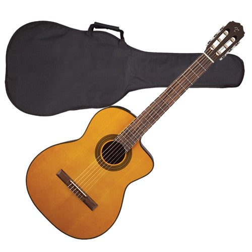 Takamine GC1CE Acoustic-Electric Classical Guitar - Natural PERFORMER PAK