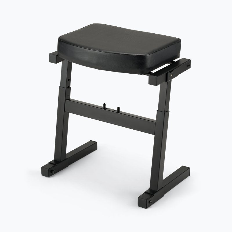 On-Stage TMP-KB9000 Foldable Keyboard Bench with thick padded seat and black steel frame