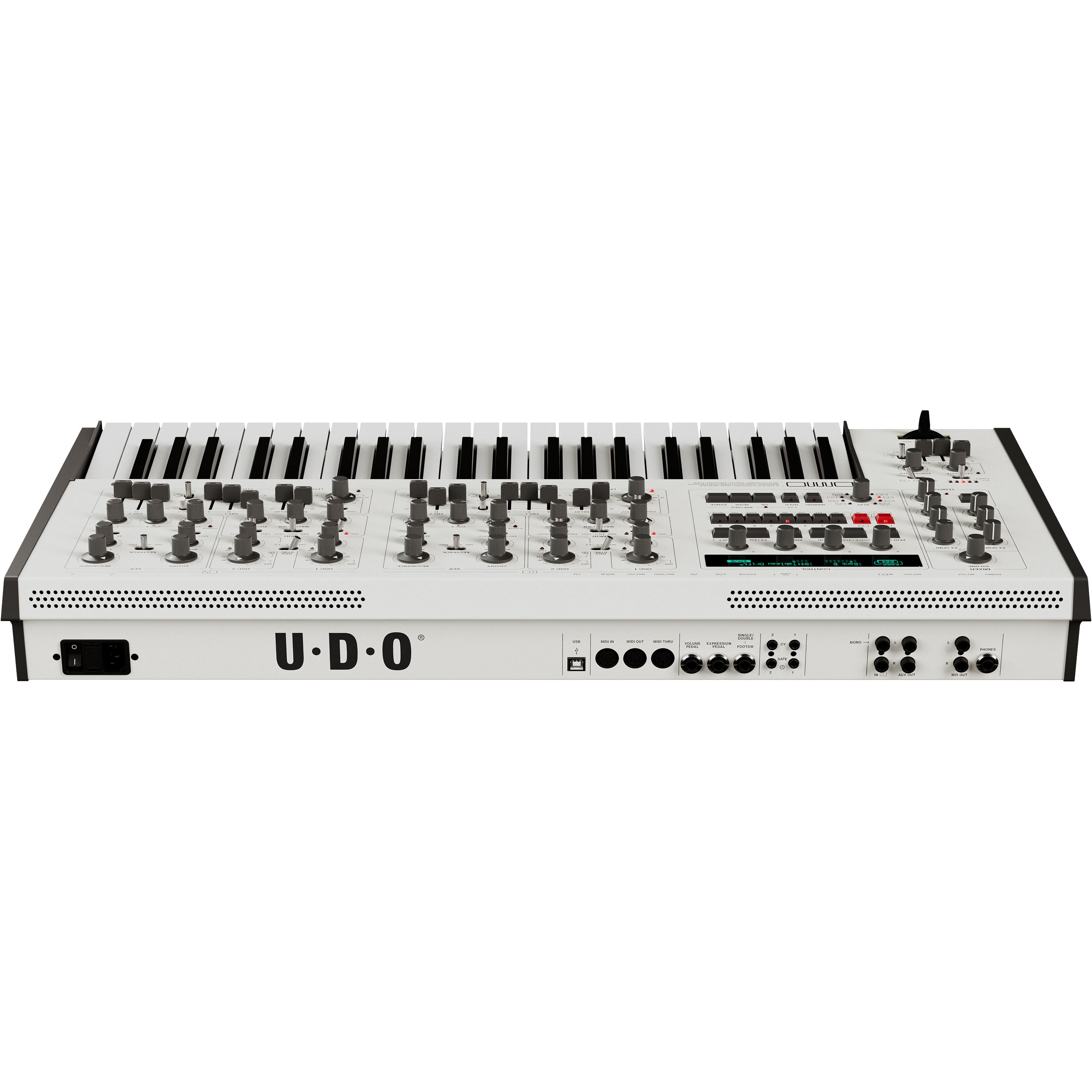 UDO Audio DMNO 8-Voice Polyphonic Keyboard Synthesizer - White View 5