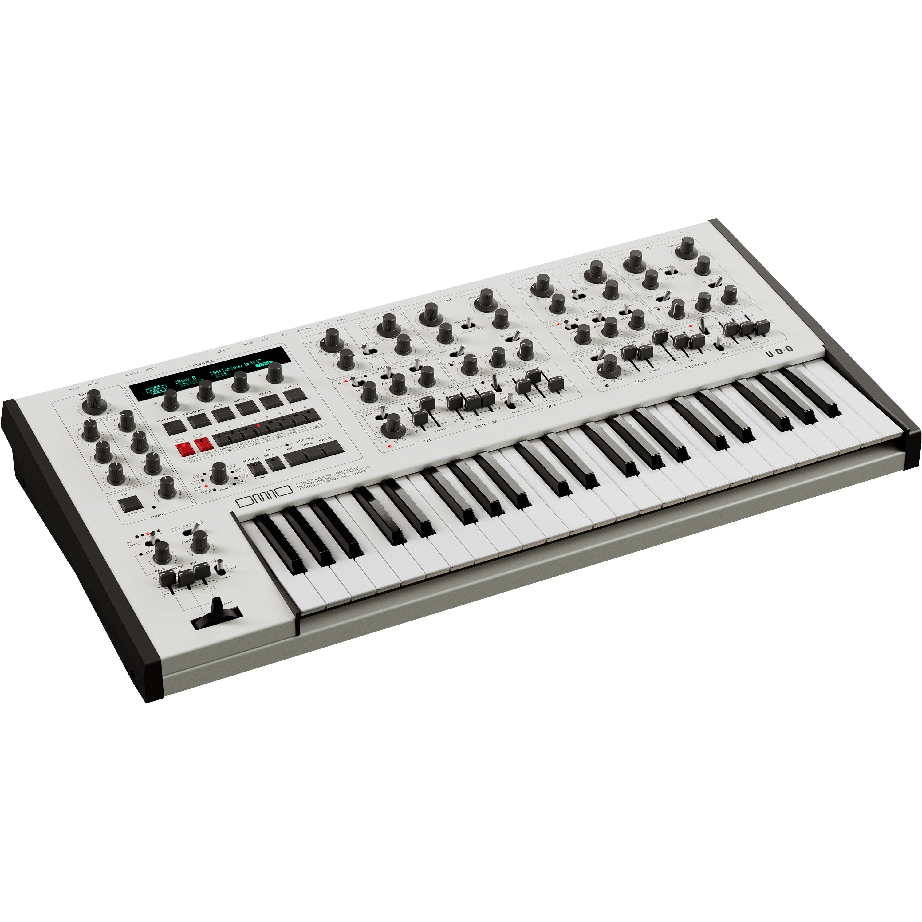 UDO Audio DMNO 8-Voice Polyphonic Keyboard Synthesizer - White View 4