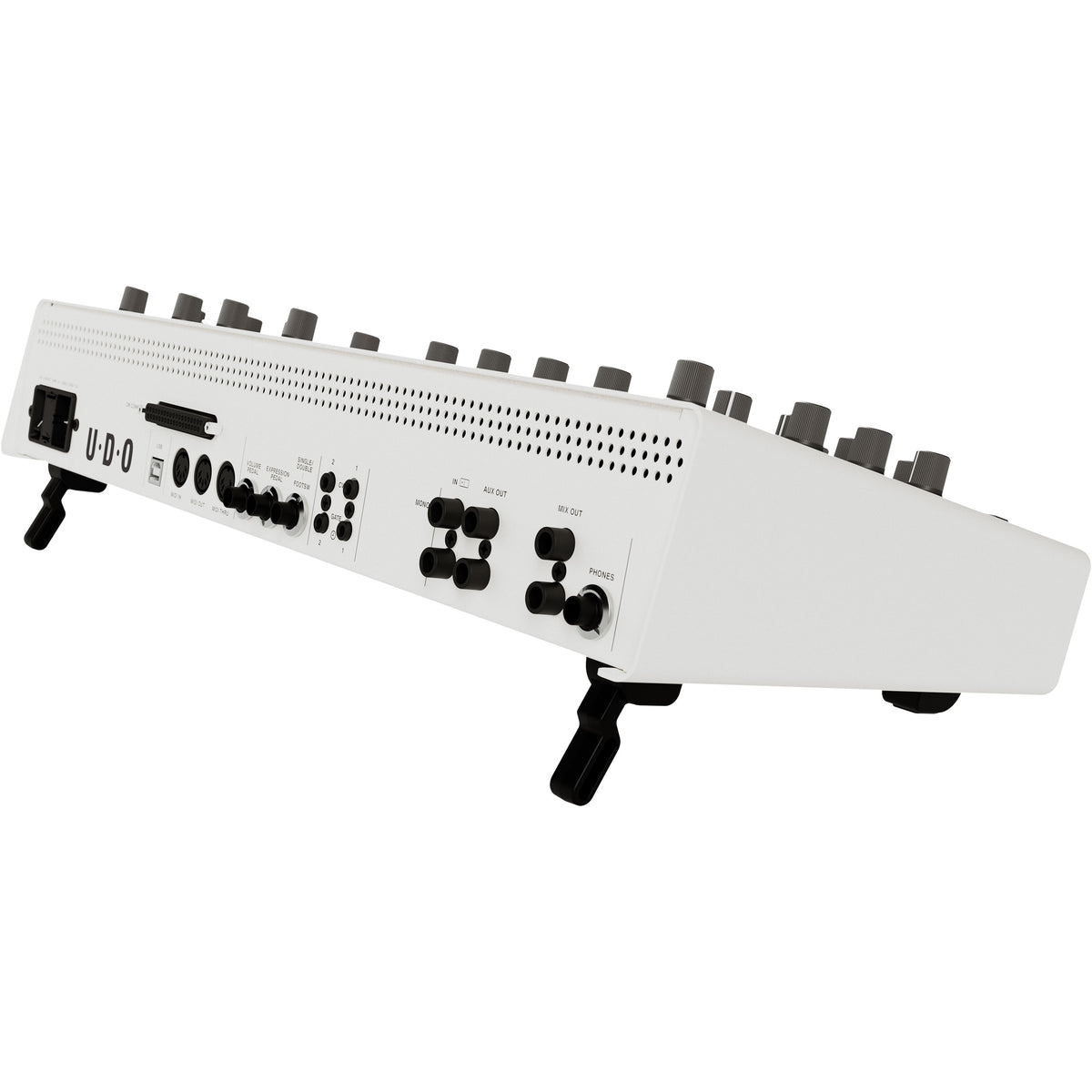 UDO Audio DMNO ON 8-Voice Polyphonic Desktop Synthesizer - White View 3