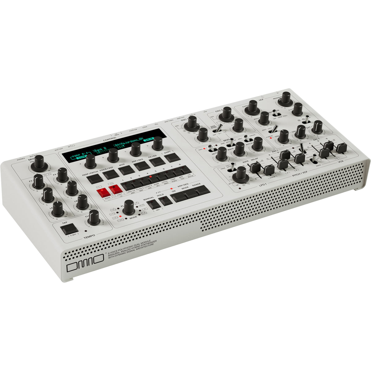 UDO Audio DMNO ON 8-Voice Polyphonic Desktop Synthesizer - White View 5