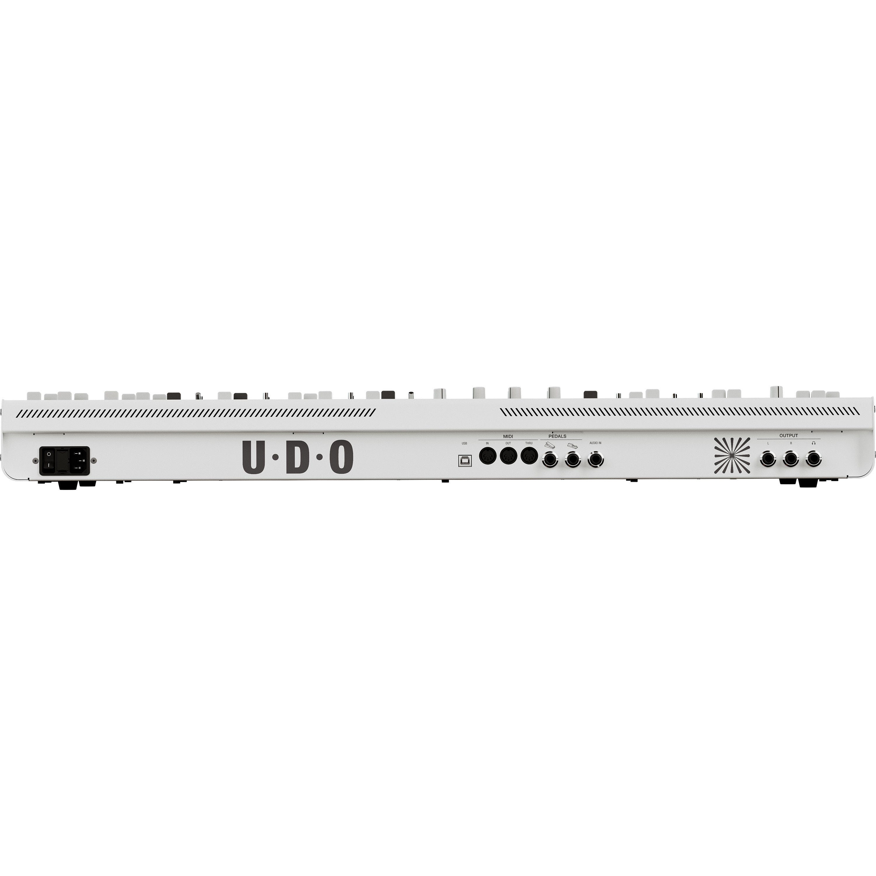 UDO Audio Super 6 ST49 12-Voice Keyboard Synthesizer - White View 2