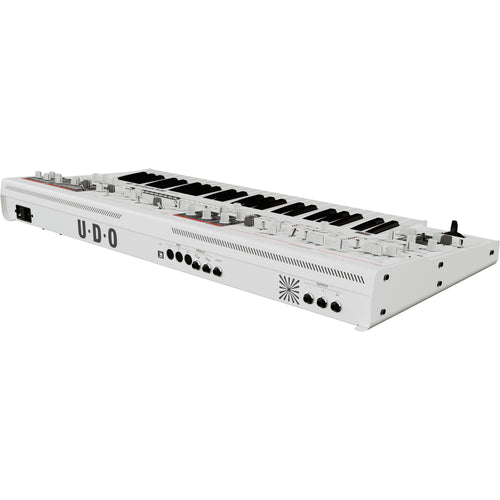 UDO Audio Super 6 ST49 12-Voice Keyboard Synthesizer - White View 6