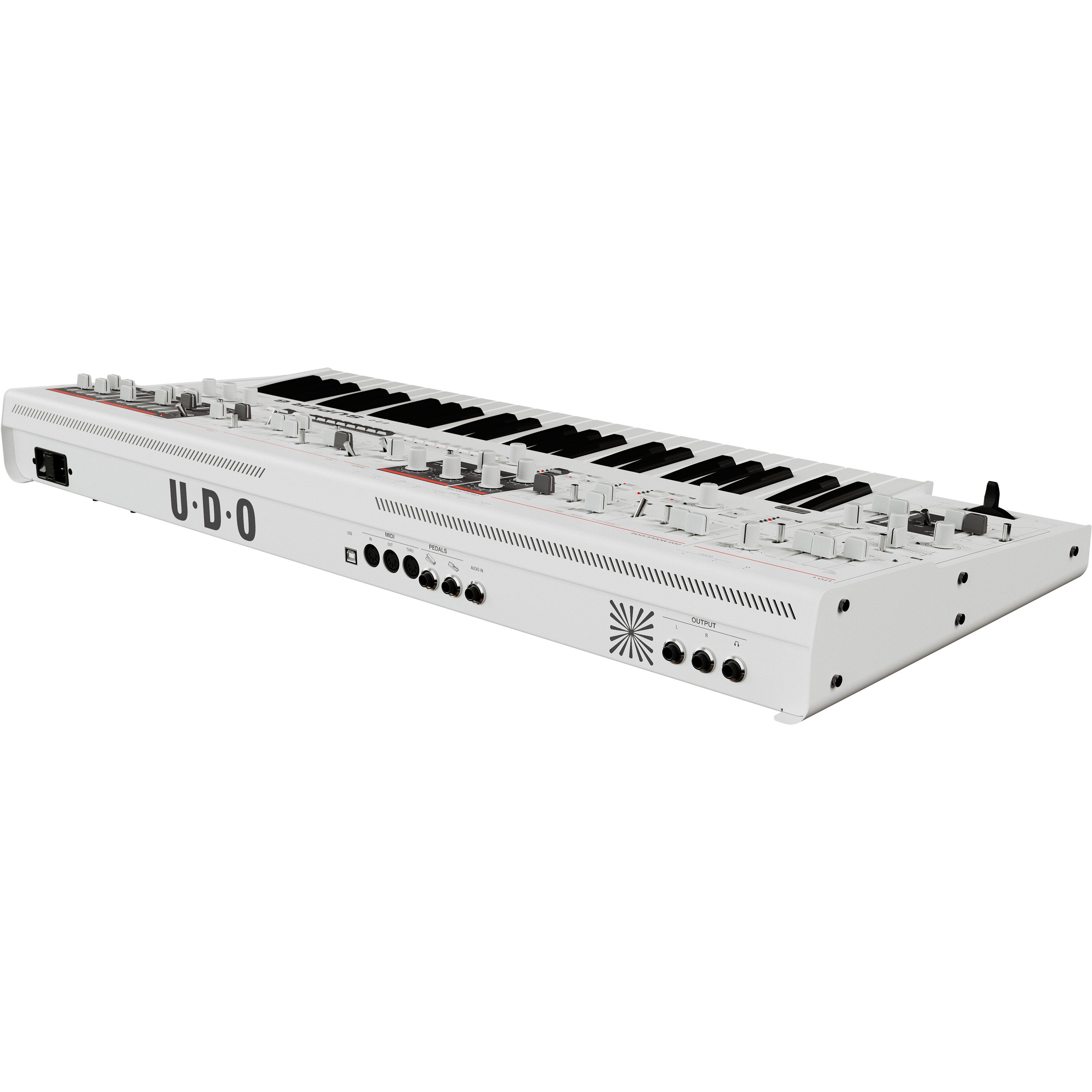 UDO Audio Super 6 ST49 12-Voice Keyboard Synthesizer - White View 6
