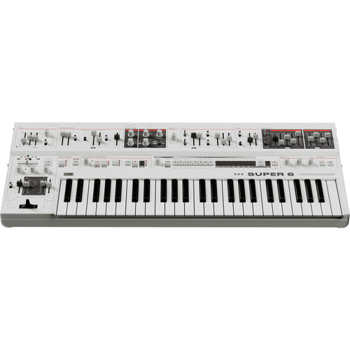 UDO Audio Super 6 ST49 12-Voice Keyboard Synthesizer - White View 4