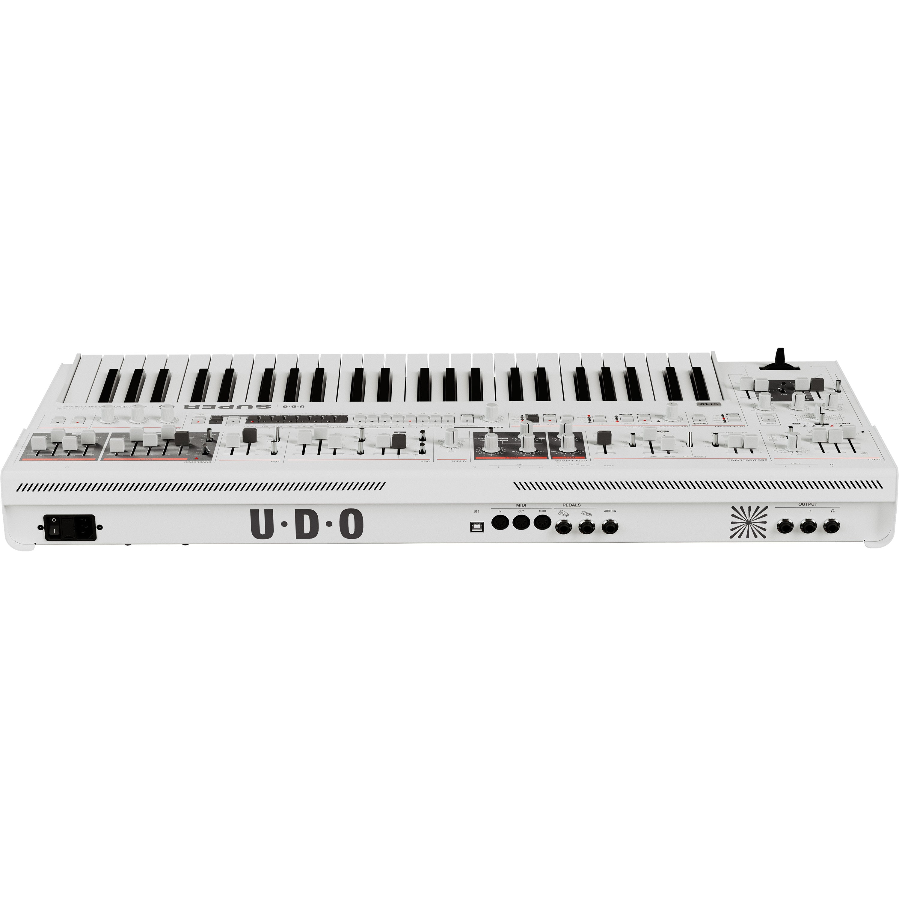 UDO Audio Super 6 ST49 12-Voice Keyboard Synthesizer - White View 7