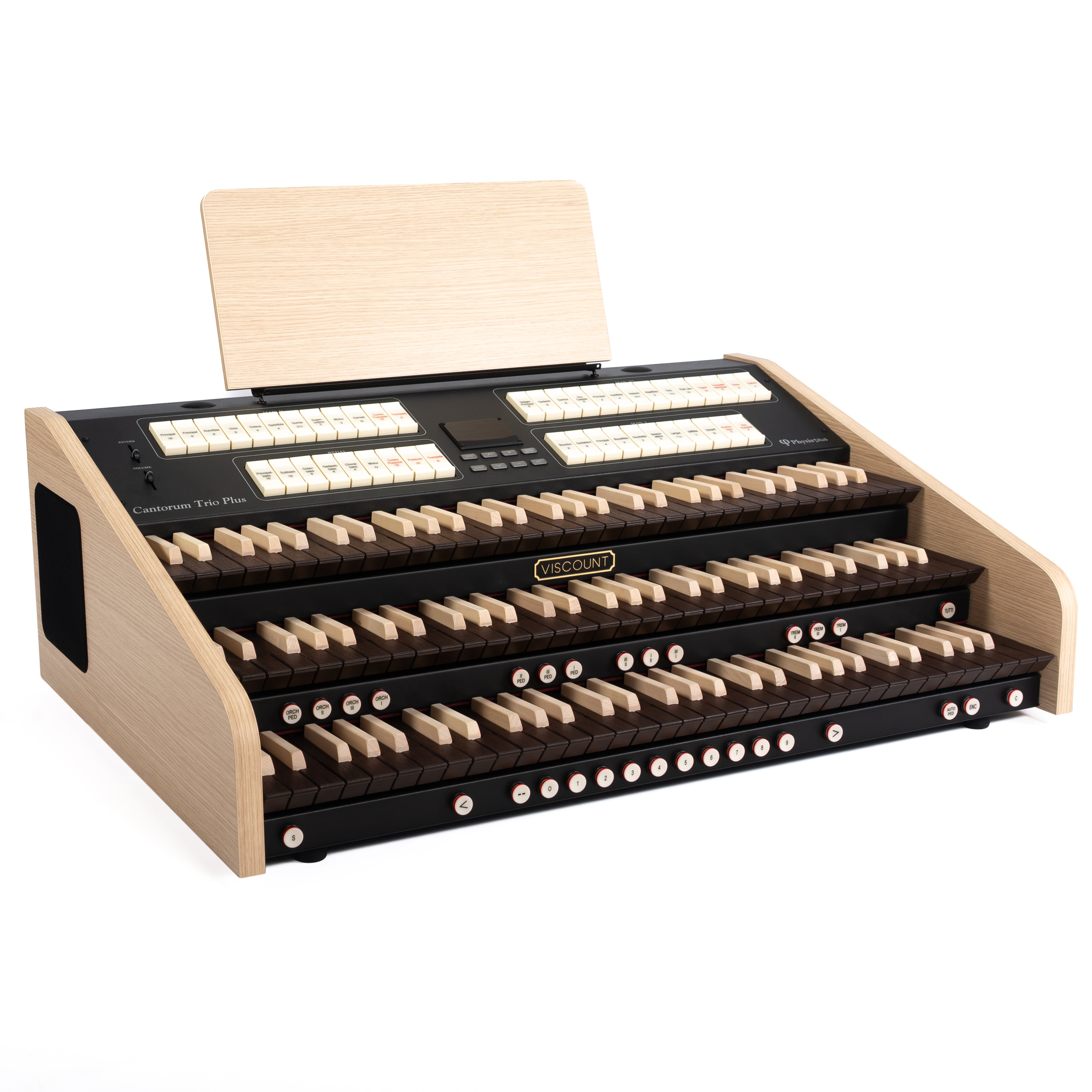 鍵盤楽器 Instruo tanh[3] Viscount Cantorum Trio Plus Three Manual Portable Organ - Wood