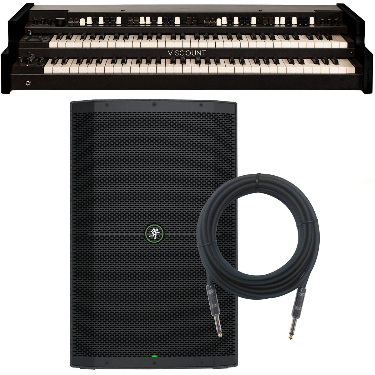 Viscount Legend 261 Dual-Manual Organ - Black MONITOR KIT