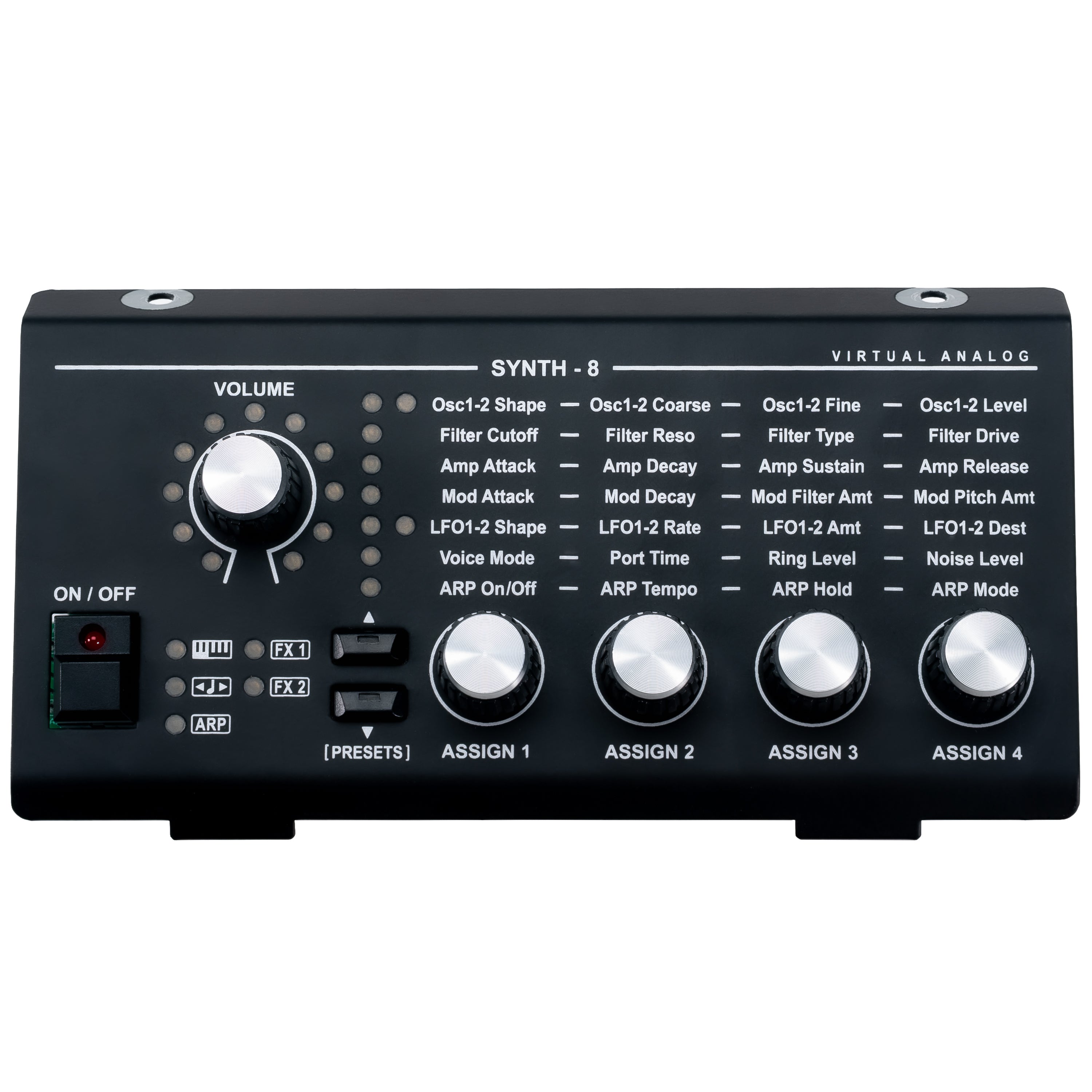 Viscount Legend '70s Synth-8 Virtual Analog Sound Module top view