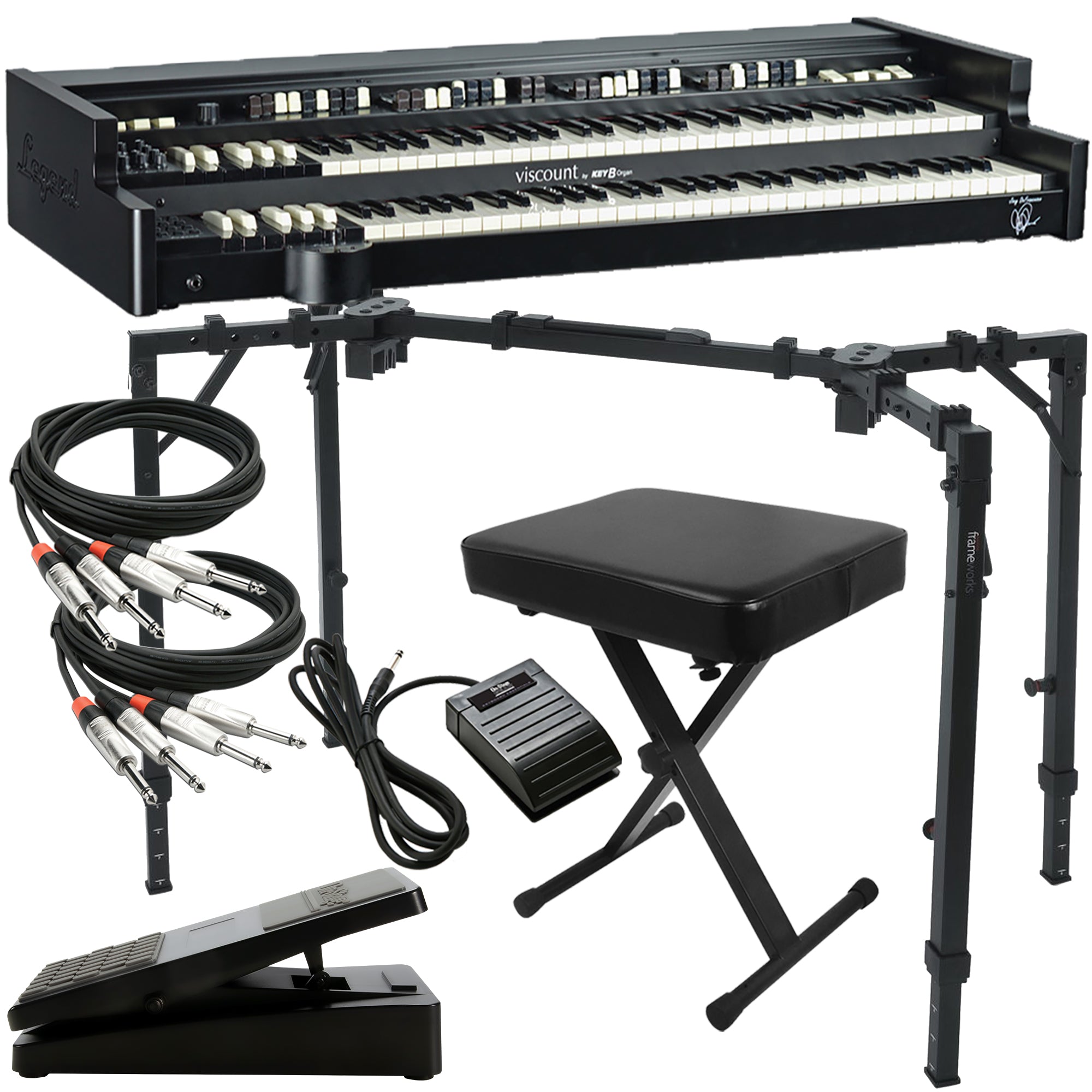 Viscount Legend Joey DeFrancesco Signature Organ KEY ESSENTIALS BUNDLE