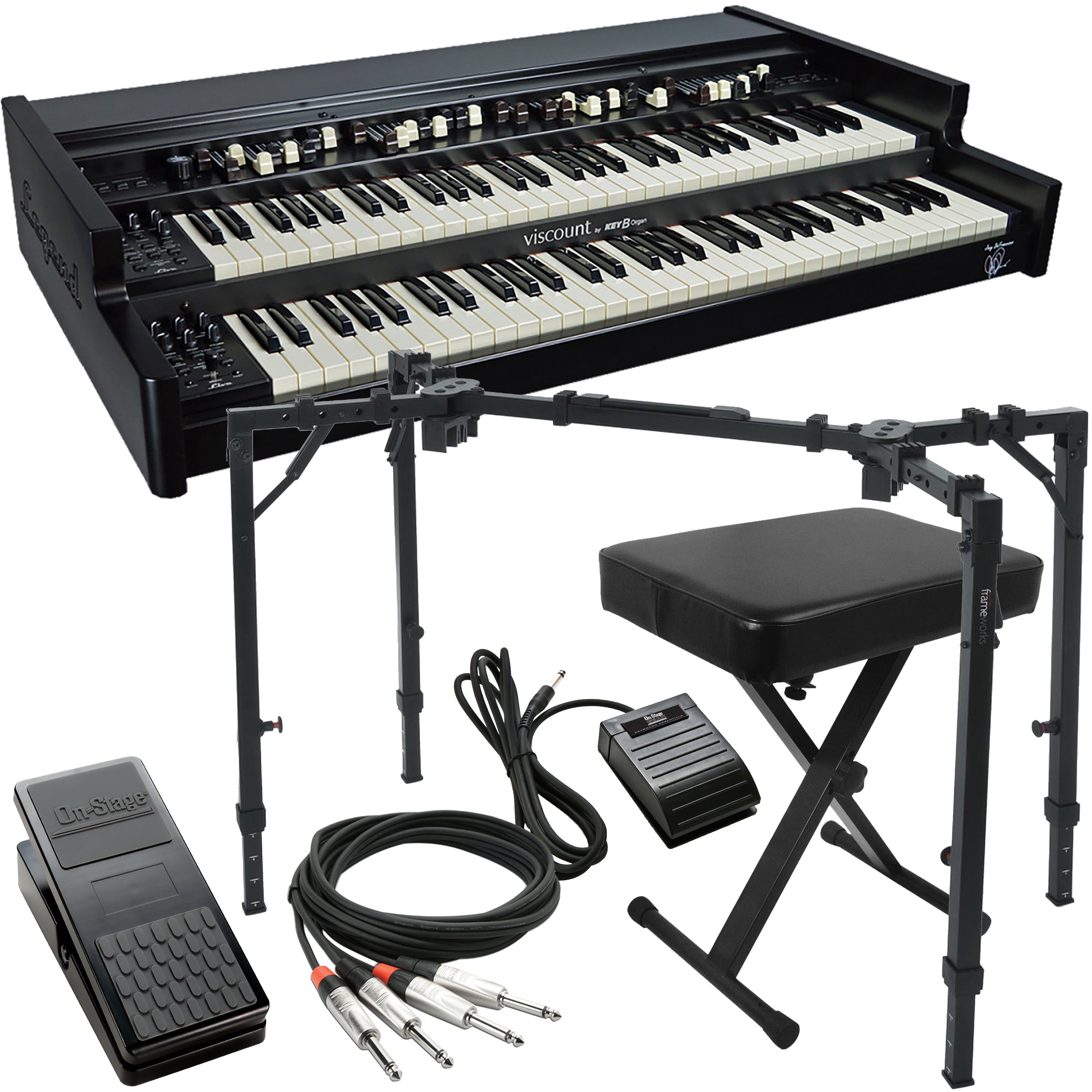 Viscount Legend Live Joey DeFrancesco Signature Organ KEY ESSENTIALS BUNDLE
