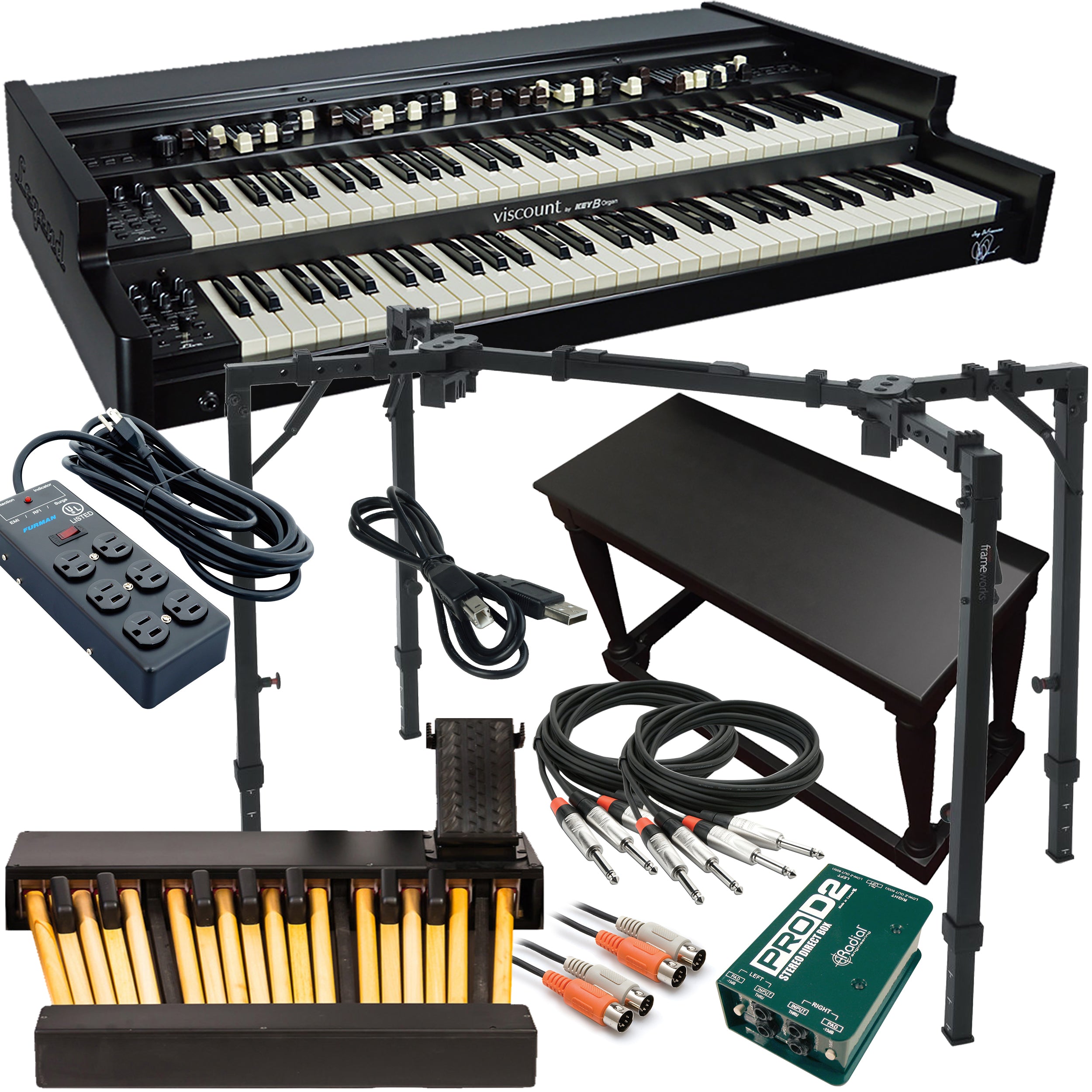 Viscount Legend Live Joey DeFrancesco Signature Organ ULTRA BUNDLE