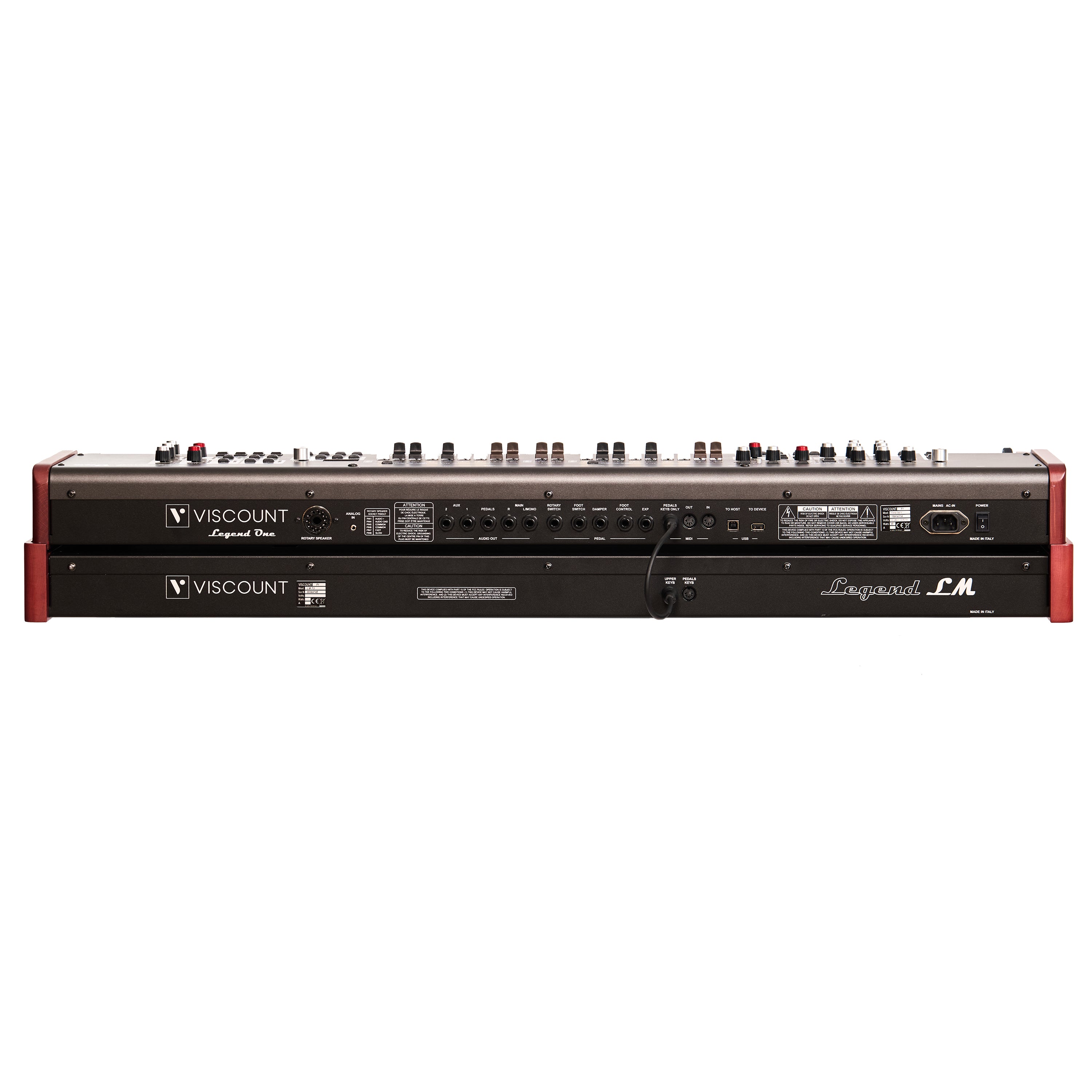  Viscount Legend One 73 Stage Keyboard with Lower Manual, rear view