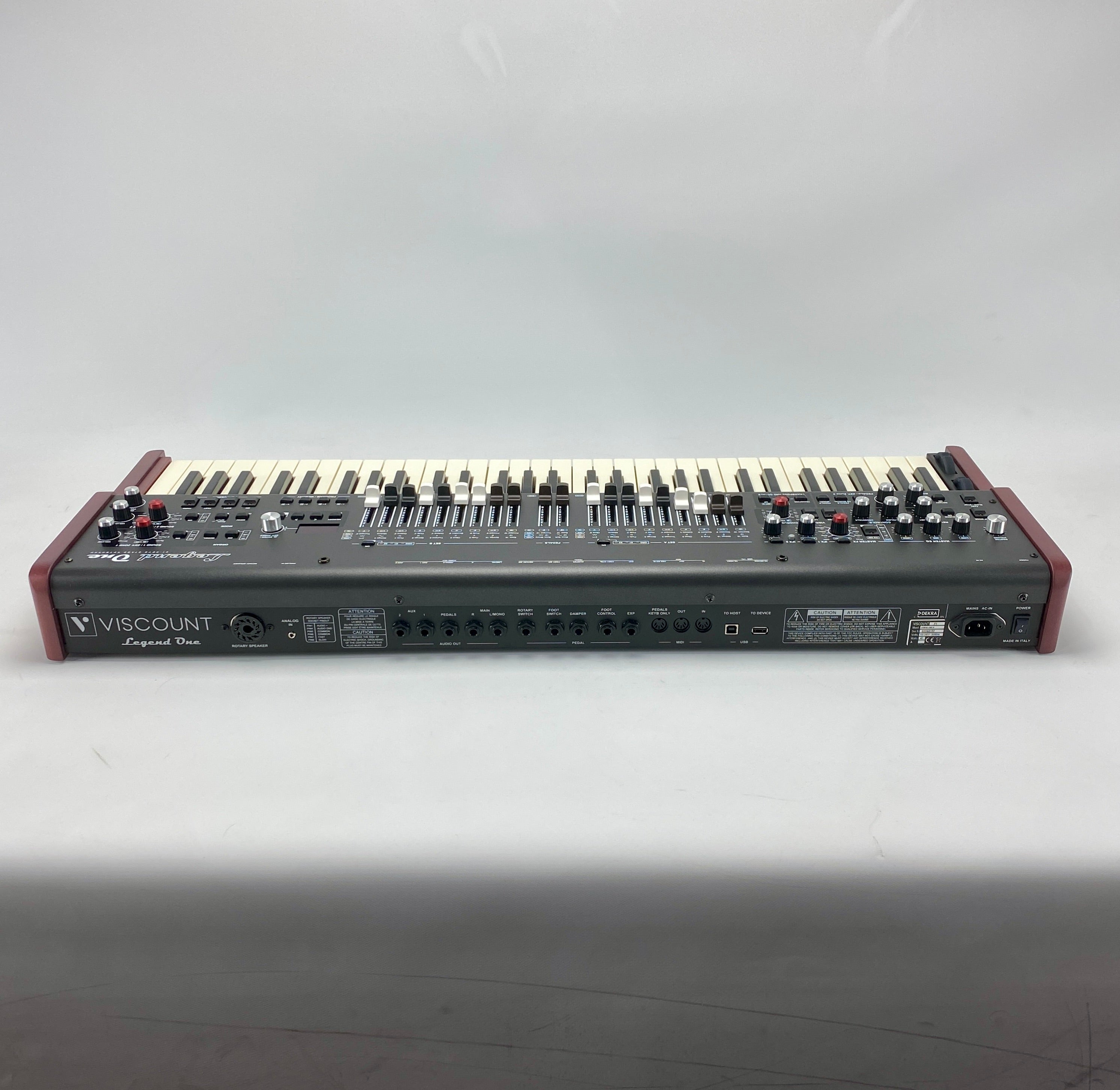 rear view of Viscount Legend One 61 Stage Keyboard (Demo)