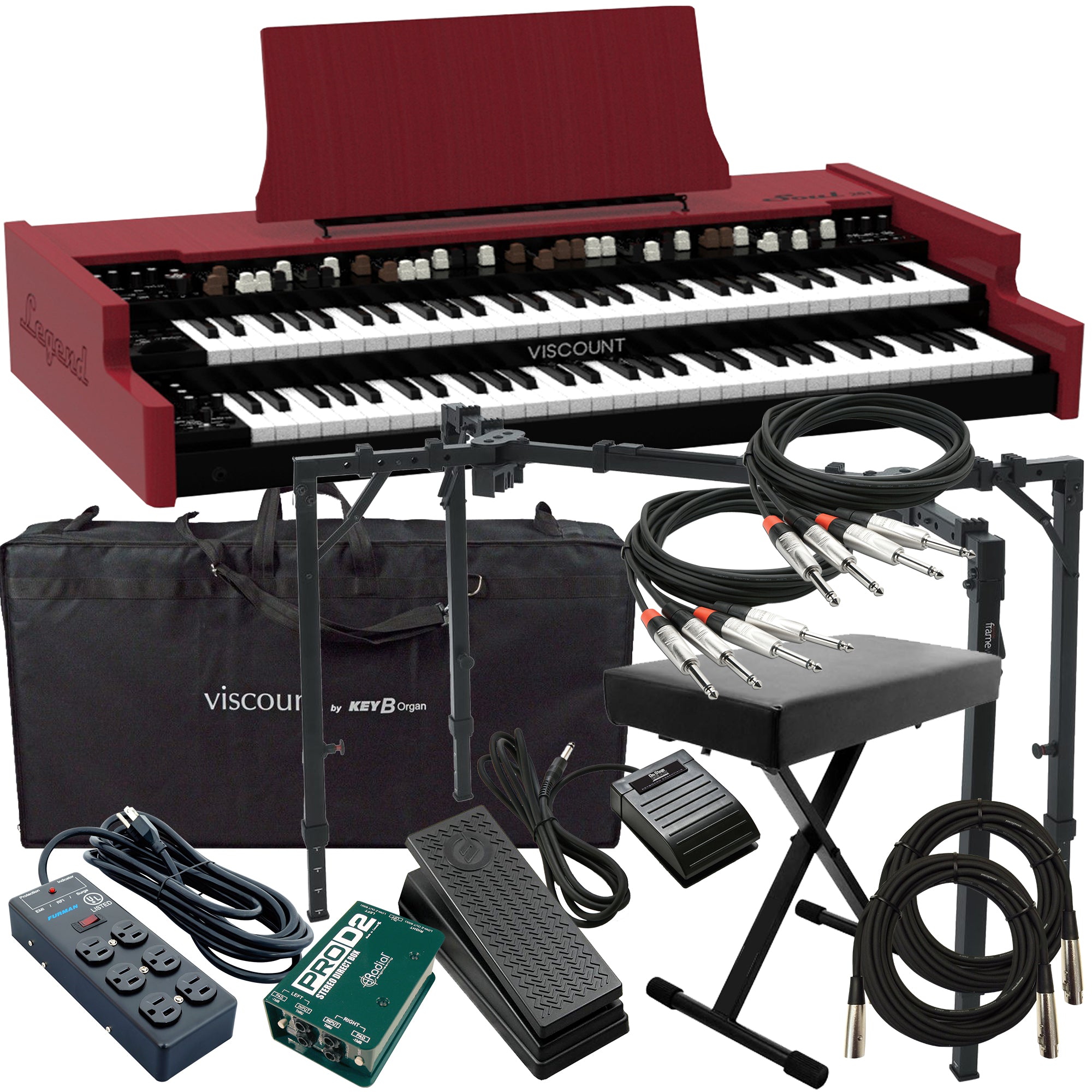 Viscount Legend SOUL 261 Digital Tonewheel Organ STAGE KIT