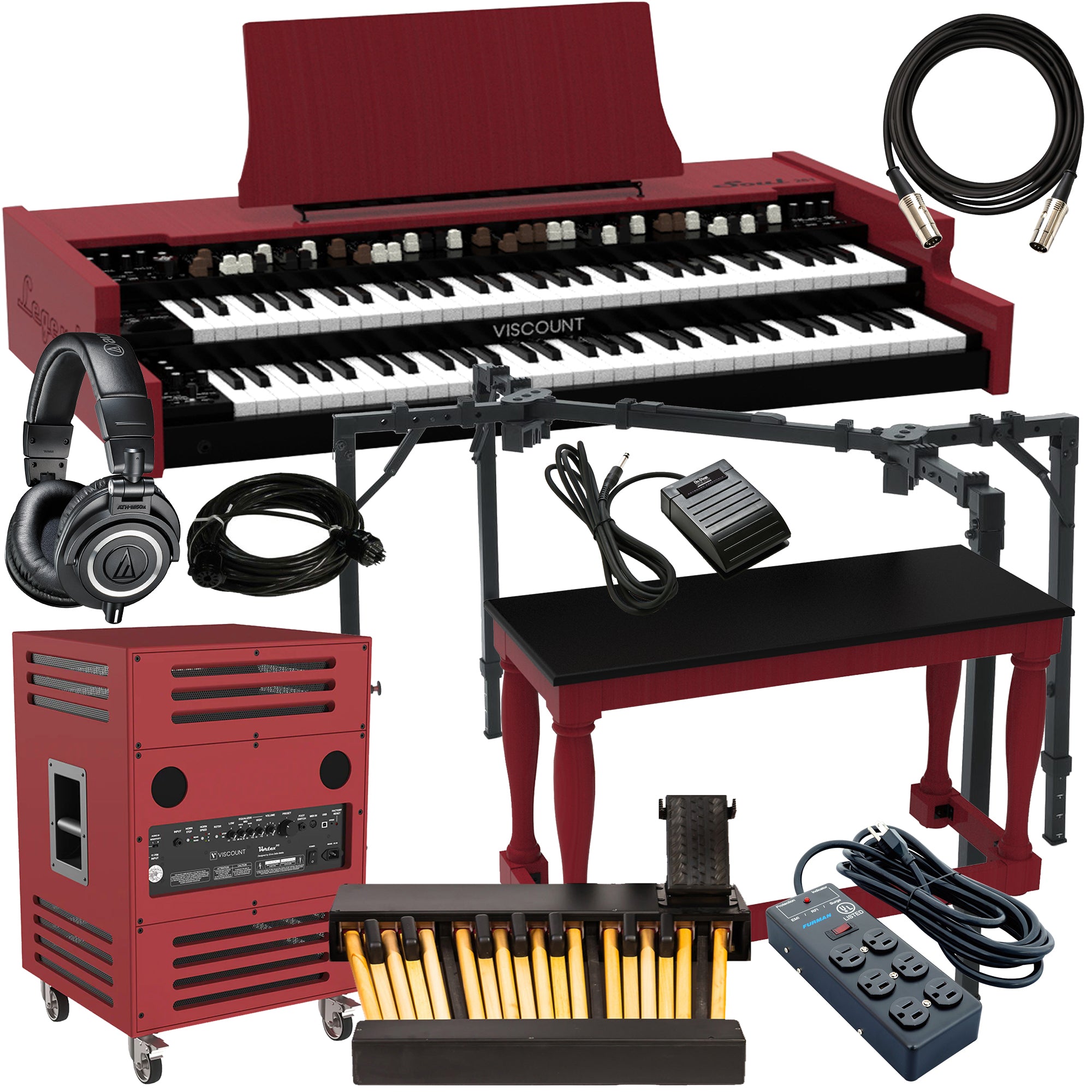 Viscount Legend SOUL 261 Digital Tonewheel Organ ULTRA BUNDLE