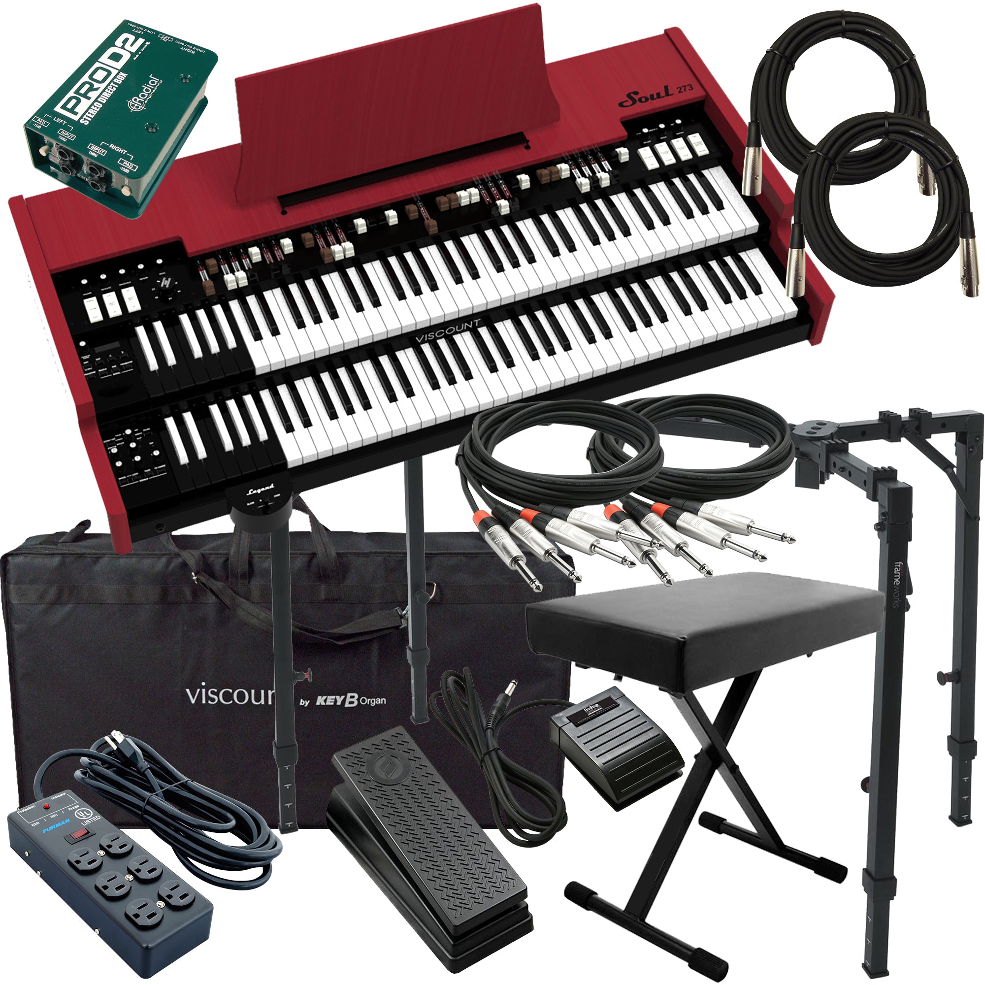 Viscount Legend SOUL 273 Digital Tonewheel Organ STAGE KIT – Kraft