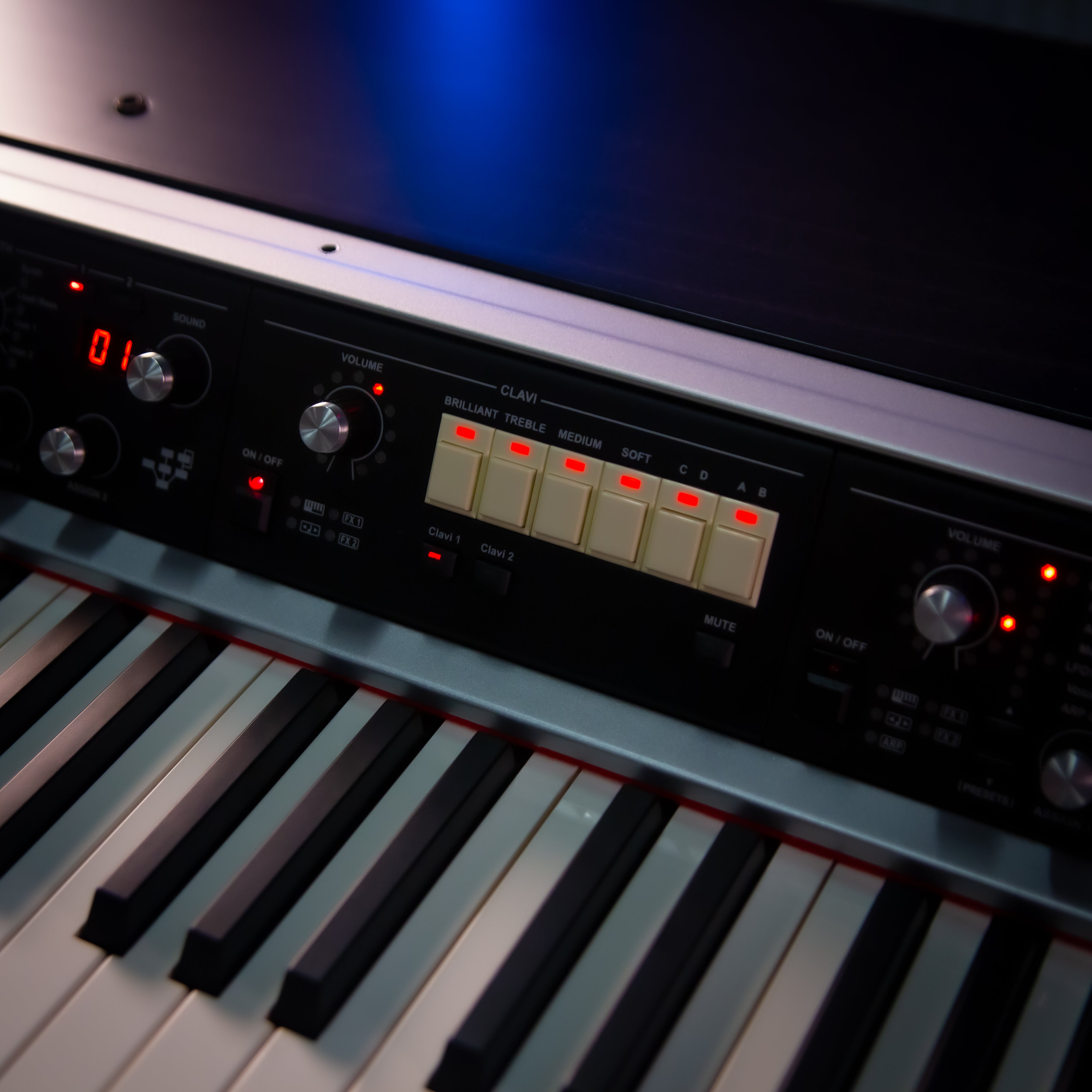 Viscount Legend '70s Clavinet Sound Module installed in a Viscount Legend '70s MKII Compact 73-key Modular Stage Piano view 3