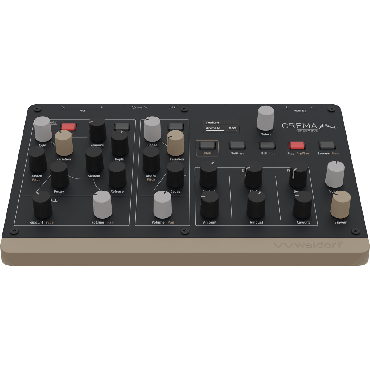 Waldorf Crema Desktop Duo-Timbral String & Ensemble Synthesizer View 5