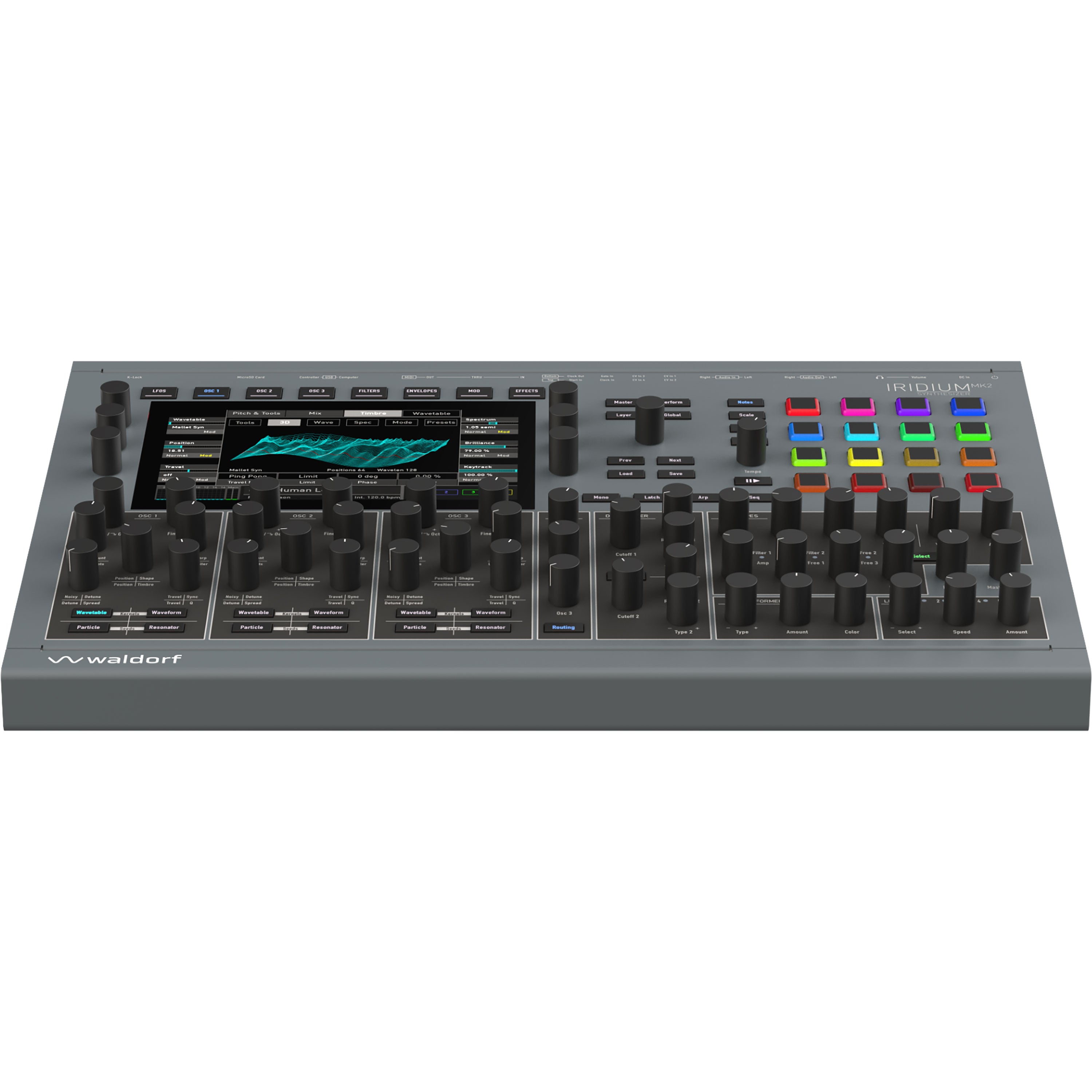 Waldorf Iridium MK2 Digital Polyphonic Desktop Synthesizer View 3