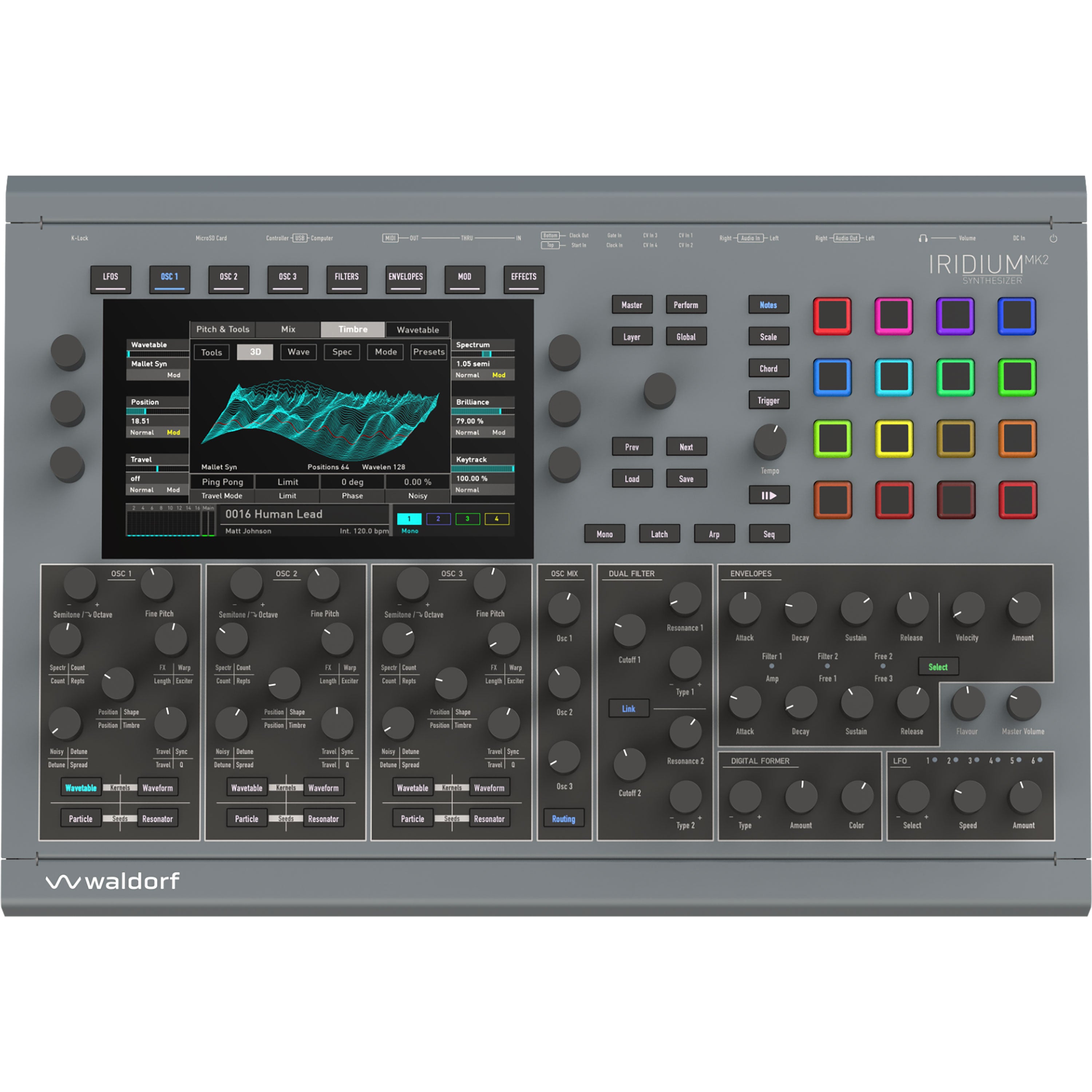 Waldorf Iridium MK2 Digital Polyphonic Desktop Synthesizer View 1