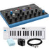 Collage showing components in Waldorf Protein 8-Voice Desktop Wavetable Synthesizer CONTROLLER RIG