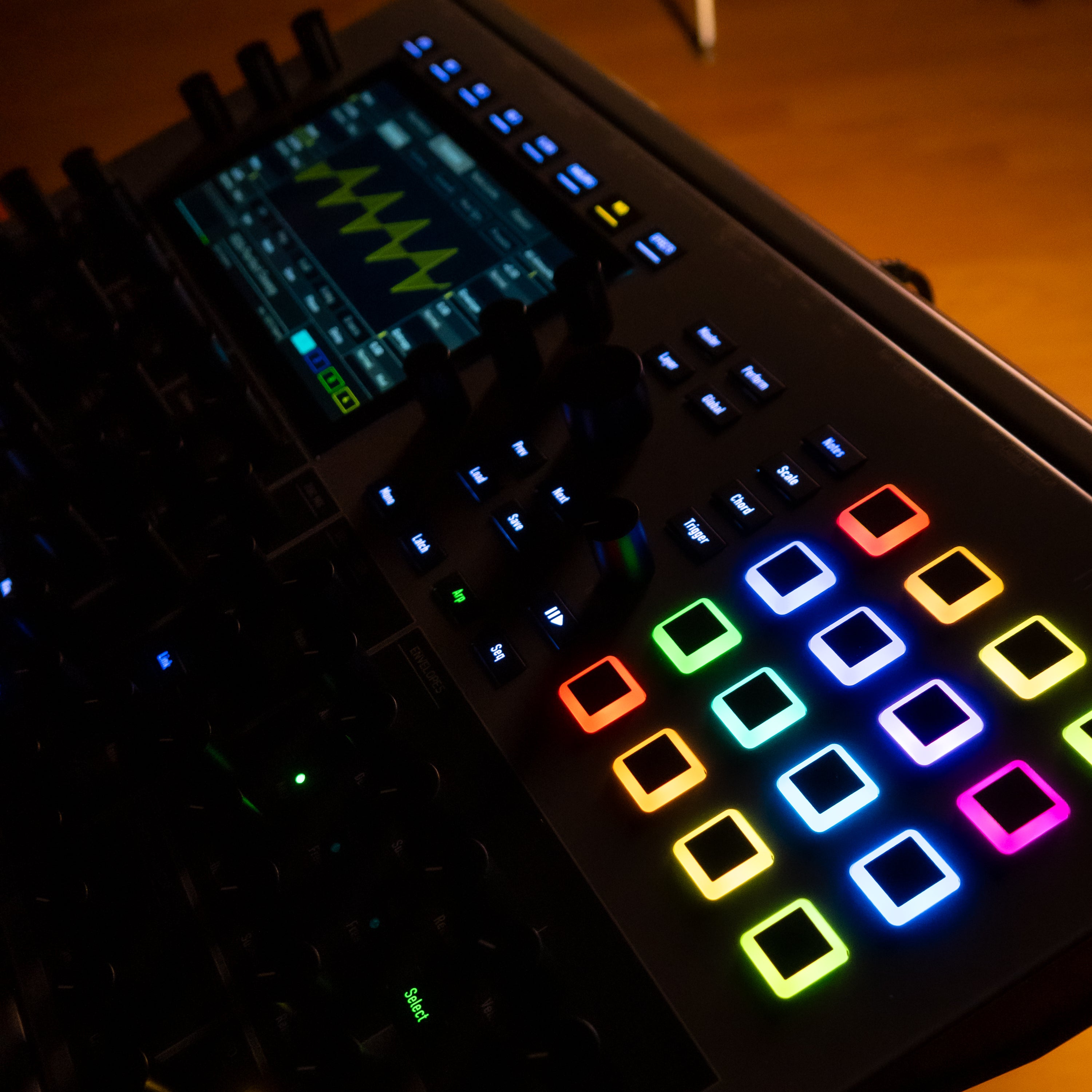 Waldorf Iridium MK2 in a dark studio setting
