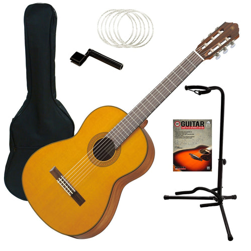 Yamaha CG142CH Classical Guitar - Cedar Top GUITAR ESSENTIALS BUNDLE