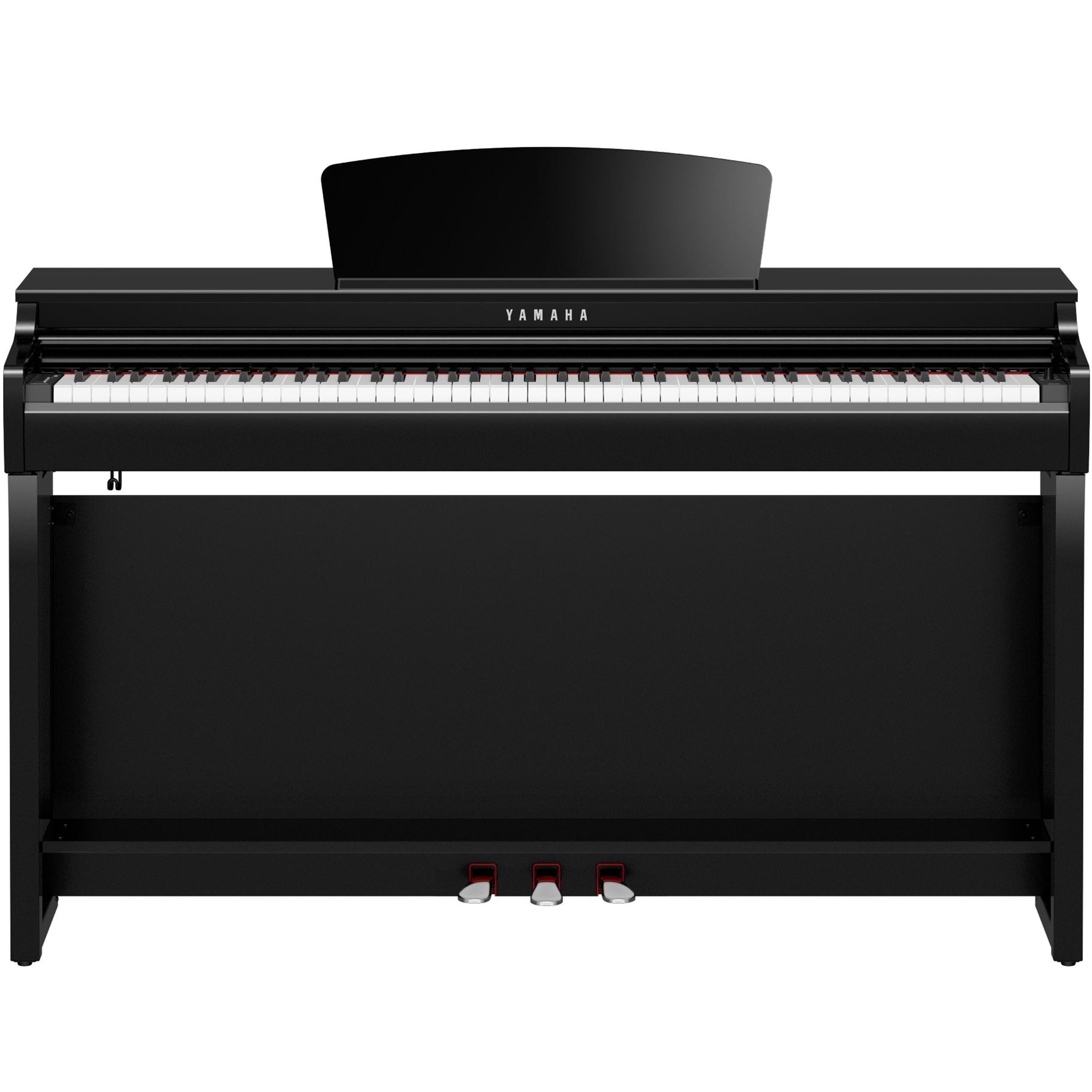 Yamaha Clavinova CLP-725 Digital Piano - Polished Ebony - front view