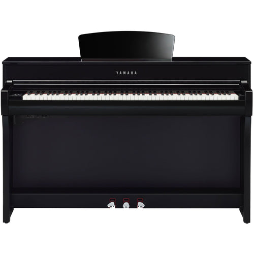 Yamaha Clavinova CLP-735 Digital Piano - Polished Ebony - front view
