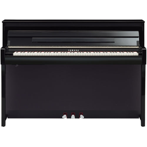 Front view of Yamaha Clavinova CLP-785 Digital Piano - Polished Ebony