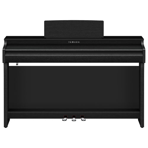 Front view with lid closed of the Yamaha Clavinova CLP-825 Digital Piano - Matte Black