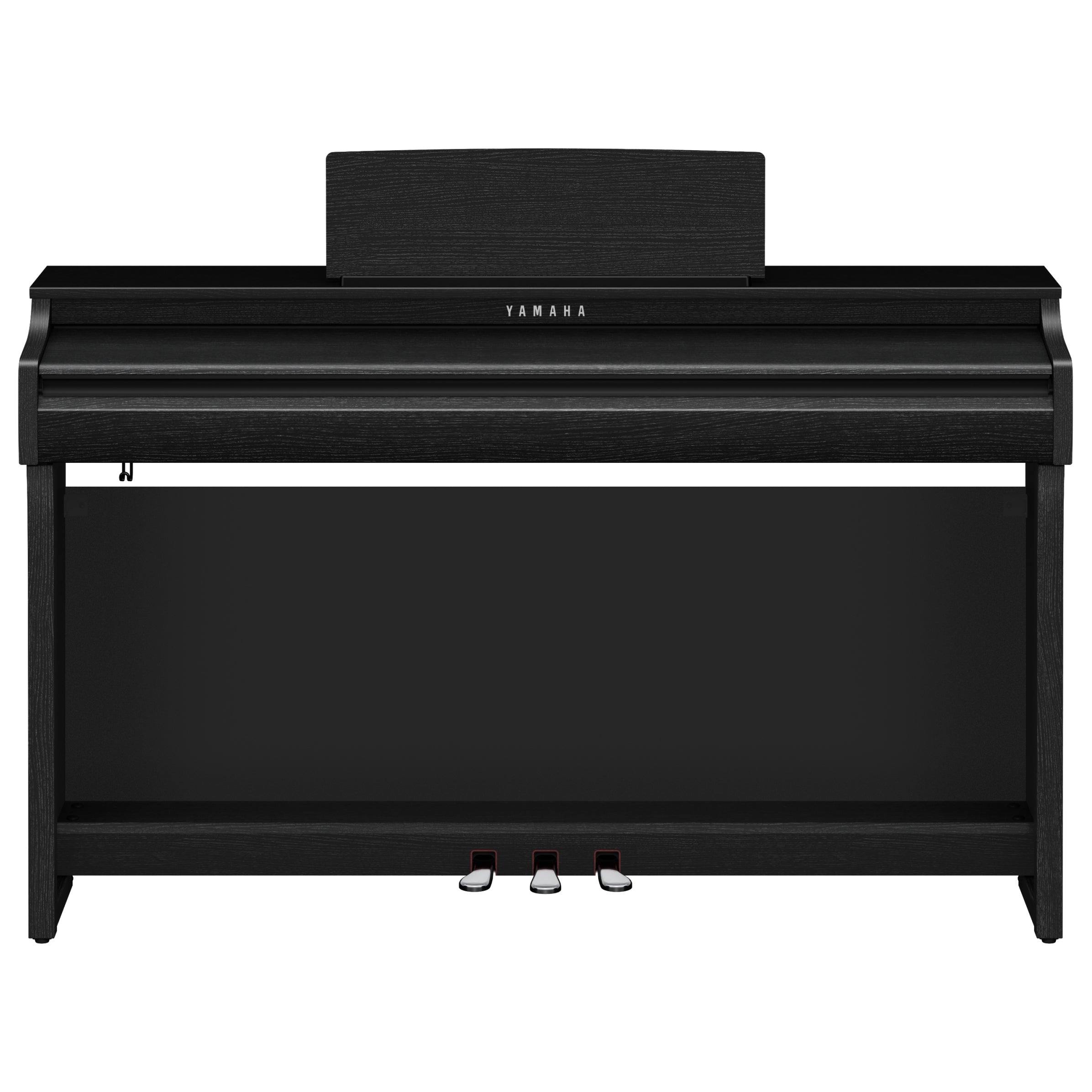 Front view with lid closed of the Yamaha Clavinova CLP-825 Digital Piano - Matte Black