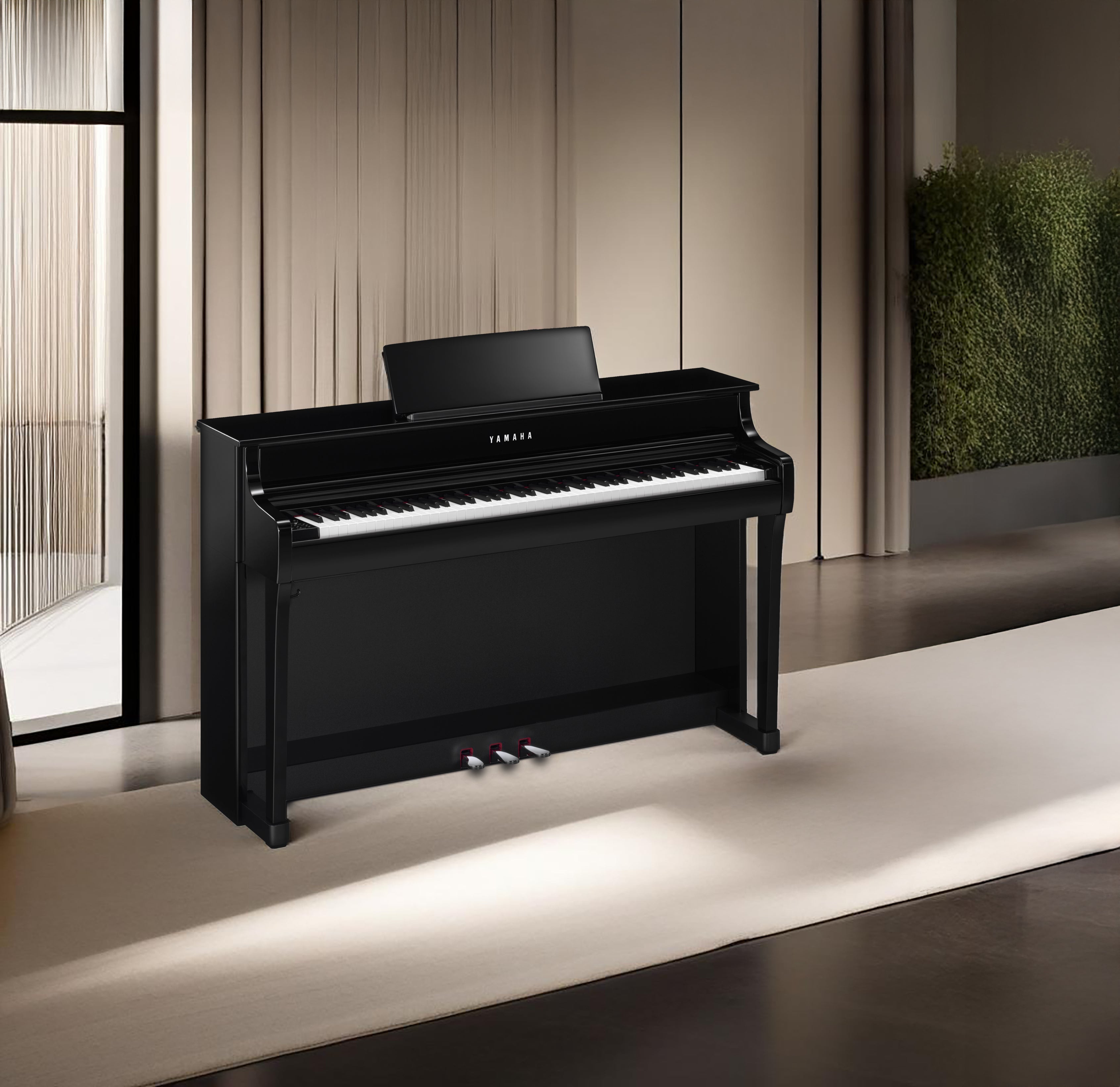 Yamaha Clavinova CLP-835 Digital Piano - Polished Ebony, View 1