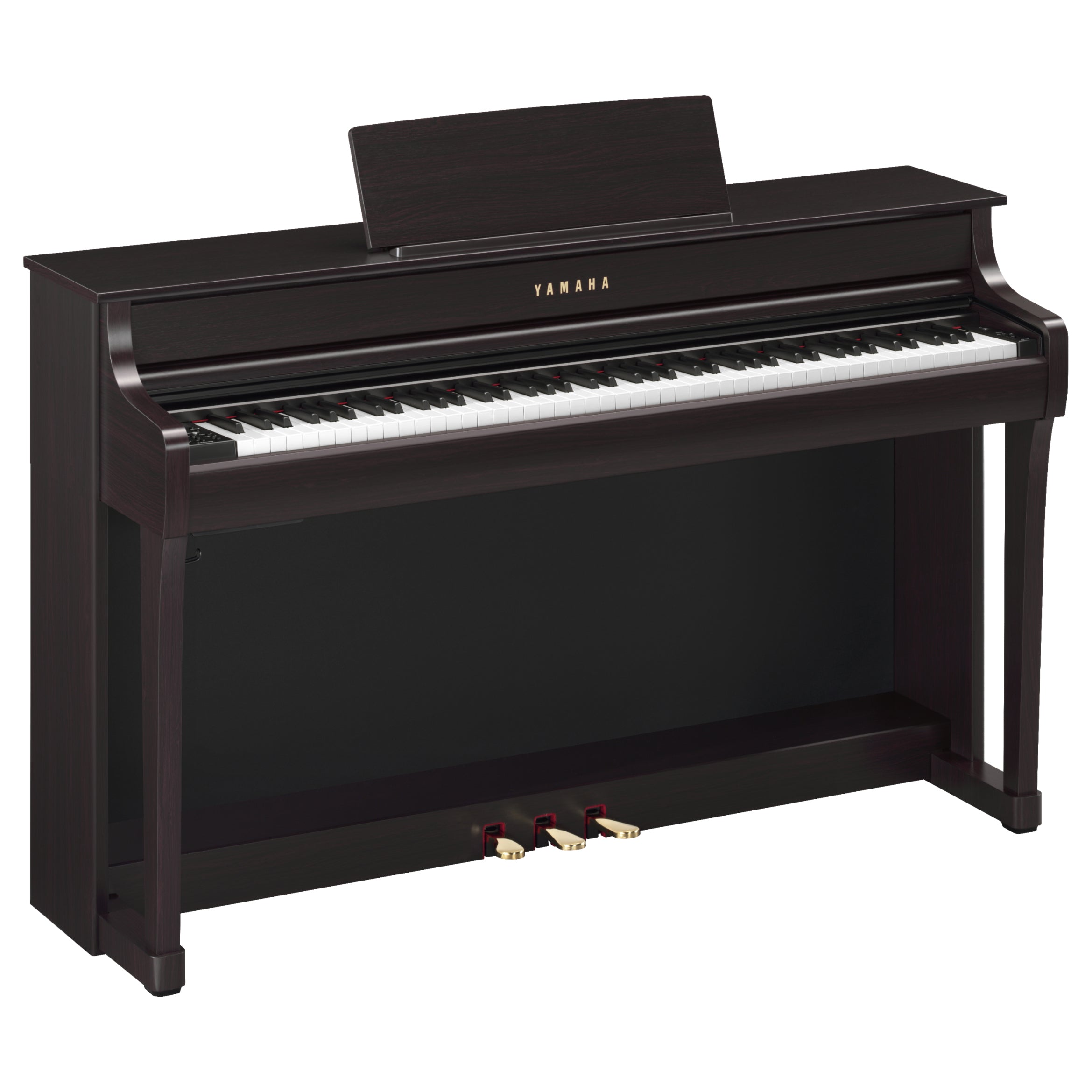 Angle view of the Yamaha Clavinova CLP-835 Digital Piano - Rosewood