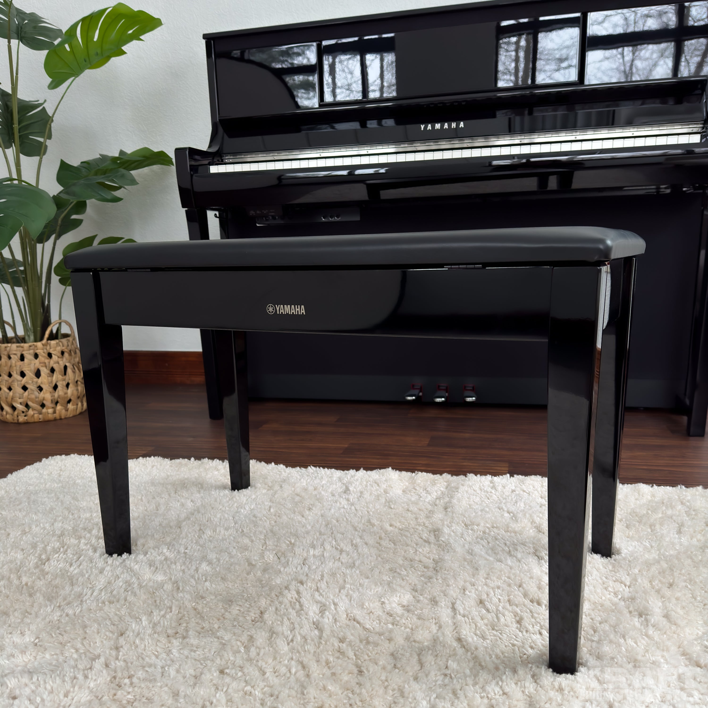 Yamaha Clavinova CSP-295 Digital Piano - Polished Ebony -  bench