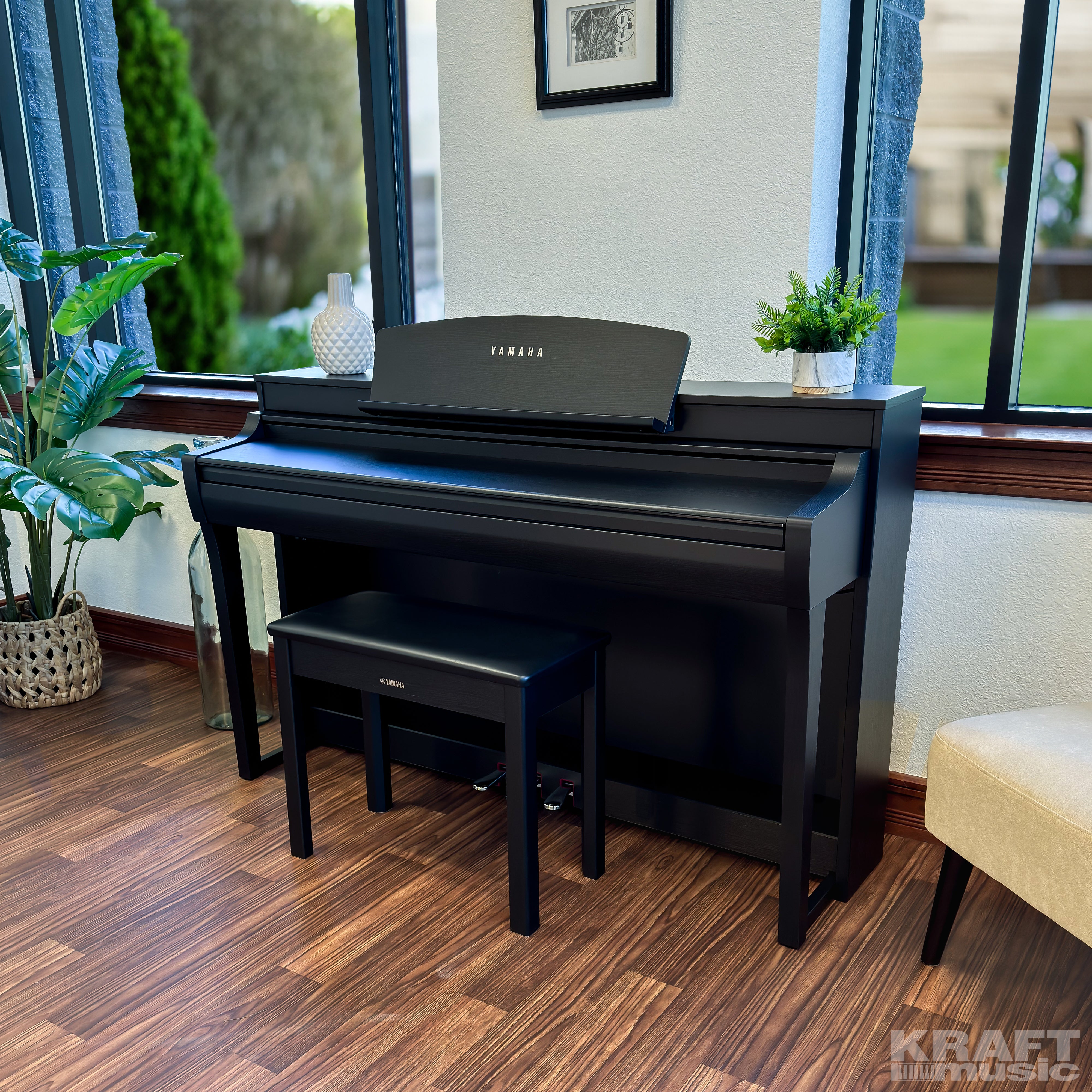 Yamaha Clavinova CSP-255 Digital Piano - Black Walnut – Kraft Music