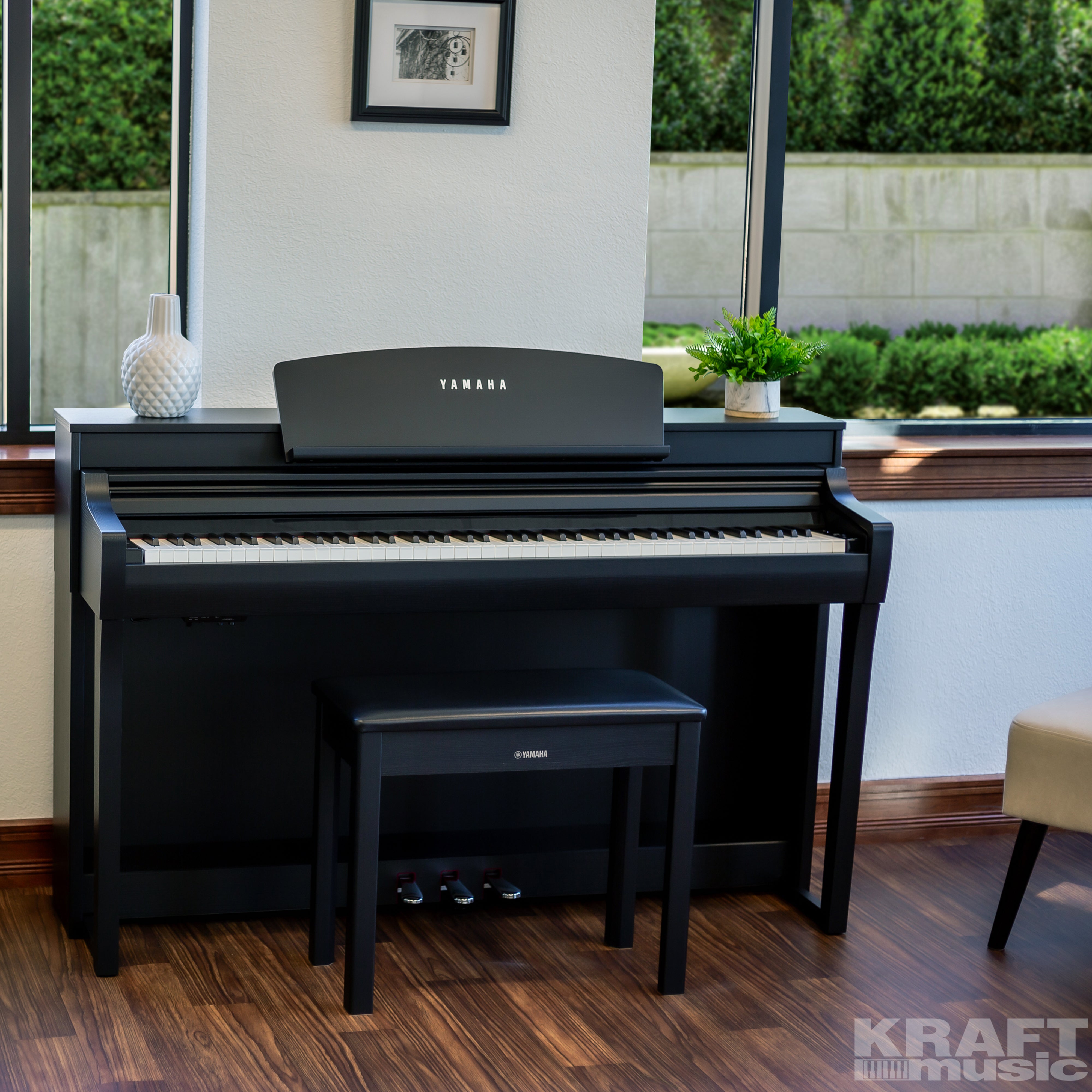 Yamaha Clavinova CSP-255 Digital Piano - Black Walnut – Kraft Music