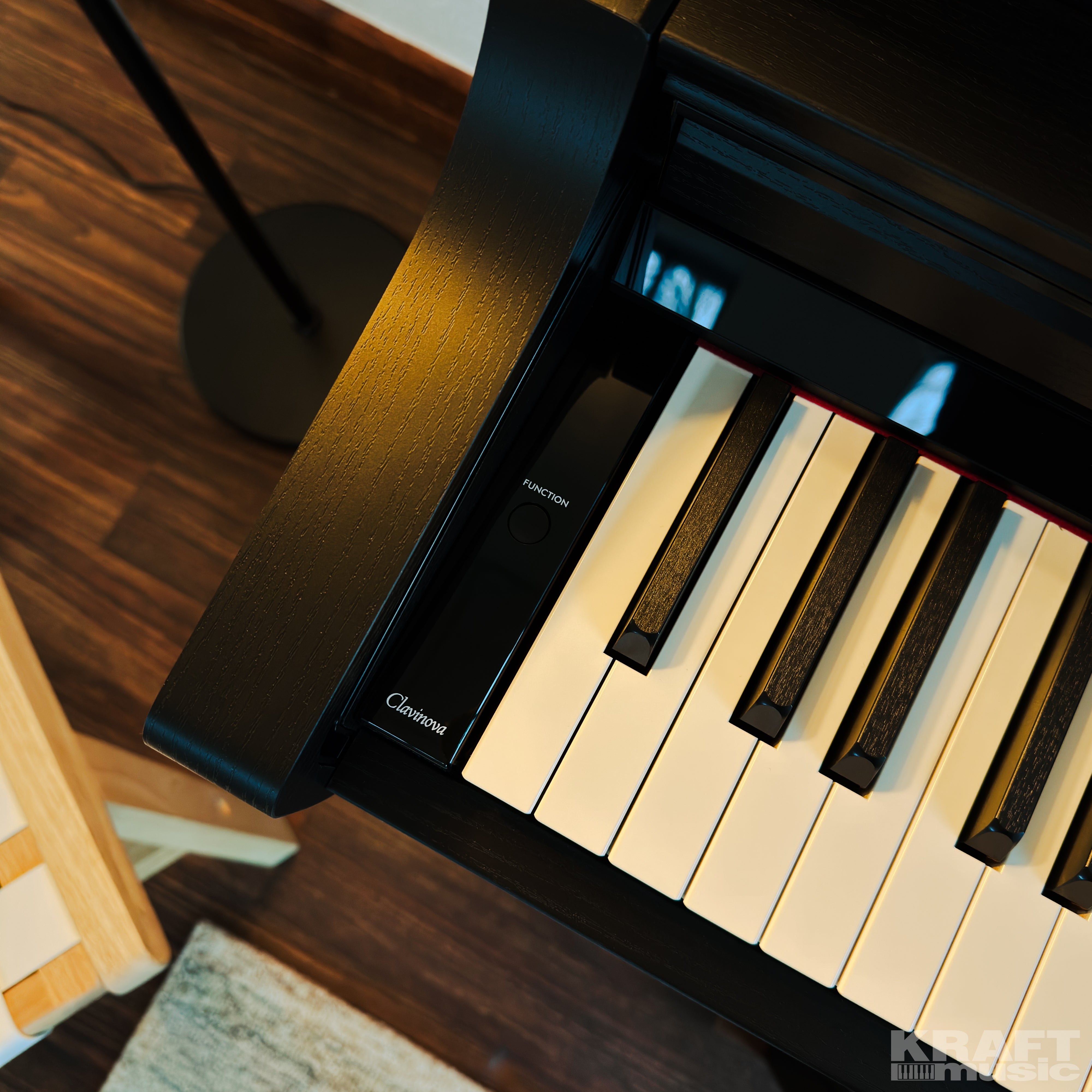 Yamaha Clavinova CSP-275 Digital Piano - Black Walnut - function button