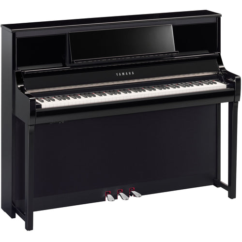 Yamaha Clavinova CSP-295 Digital Piano - Polished Ebony - facing right