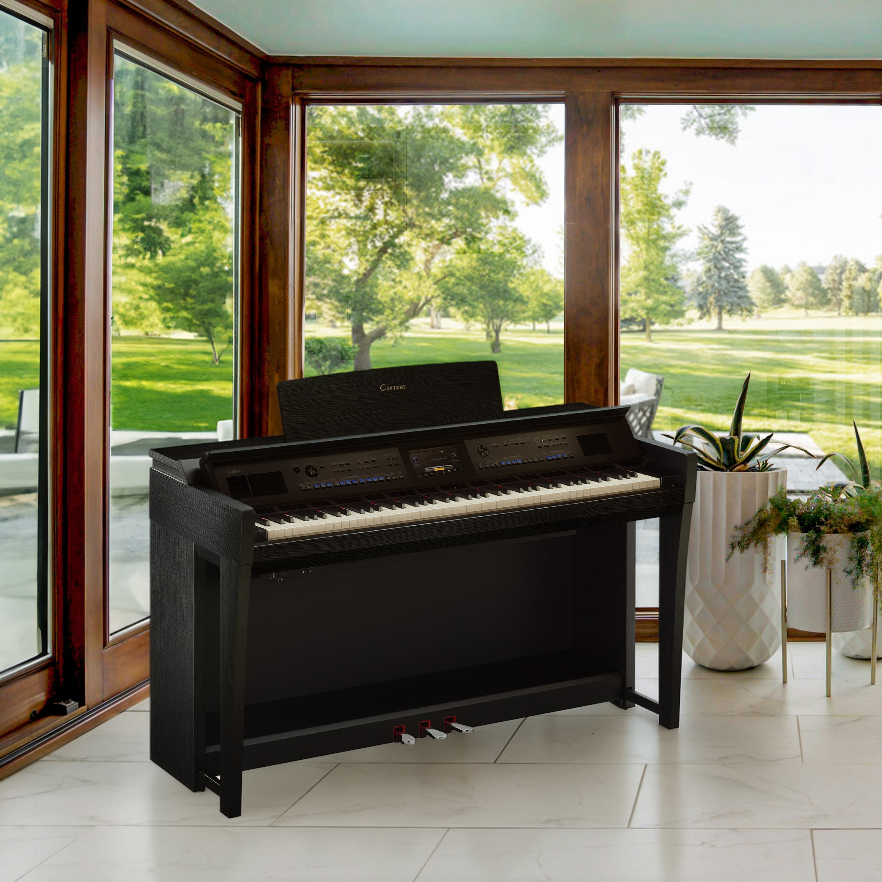 YAMAHA Clavinova デジタルピアノ ブラック 椅子付き Yamaha Clavinova CLP-845 Console Digital Piano With Bench - Matte