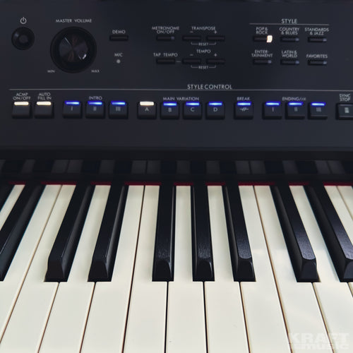 Yamaha Clavinova CVP-909 Digital Piano - Matte Black - controls view 3